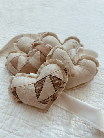 Vintage Quilt Heart Garland